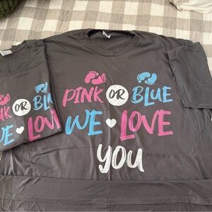Pink or Blue Love You Graphic Tee